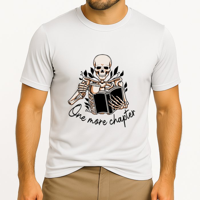 One More Chapter Funny Skeleton Reading Books Gift Cute Reading Performance Shirt