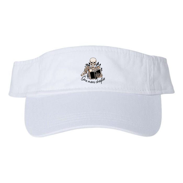 One More Chapter Funny Skeleton Reading Books Gift Cute Reading Visor