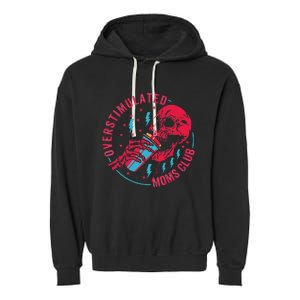 Overstimulated Moms Club Garment-Dyed Fleece Hoodie