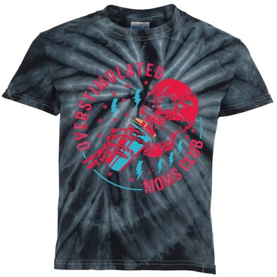 Overstimulated Moms Club Kids Tie-Dye T-Shirt