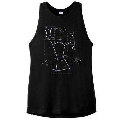 Orion Makeup Constellation Space Solar System Stars Astronomy Ladies PosiCharge Tri-Blend Wicking Tank