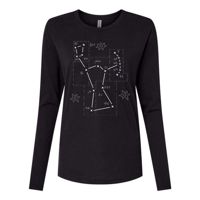 Orion Makeup Constellation Space Solar System Stars Astronomy Womens Cotton Relaxed Long Sleeve T-Shirt