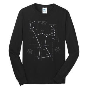 Orion Makeup Constellation Space Solar System Stars Astronomy Tall Long Sleeve T-Shirt