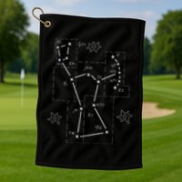 Orion Makeup Constellation Space Solar System Stars Astronomy Golf Towel