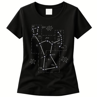 Orion Makeup Constellation Space Solar System Stars Astronomy Womens T-Shirt