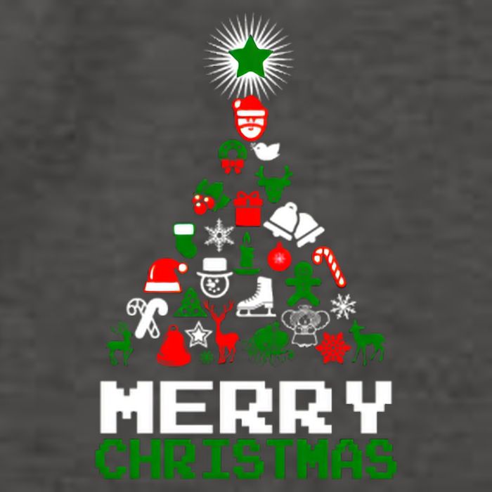 Ornament Merry Christmas Tree Vector Backpack
