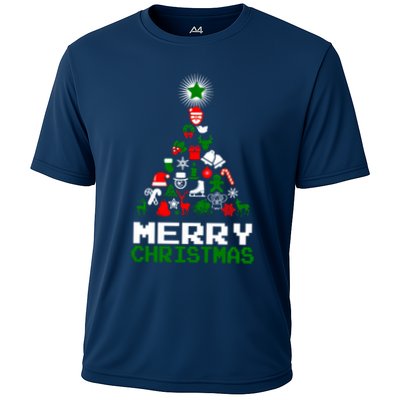 Ornament Merry Christmas Tree Performance Shirt