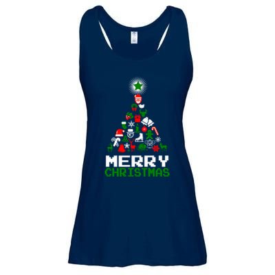 Ornament Merry Christmas Tree Ladies Essential Flowy Tank