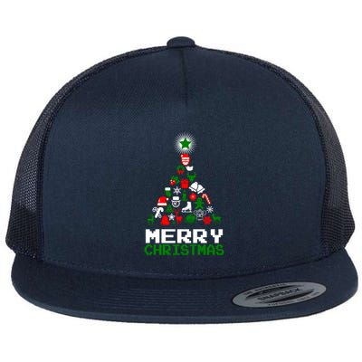 Ornament Merry Christmas Tree Flatbill Hat