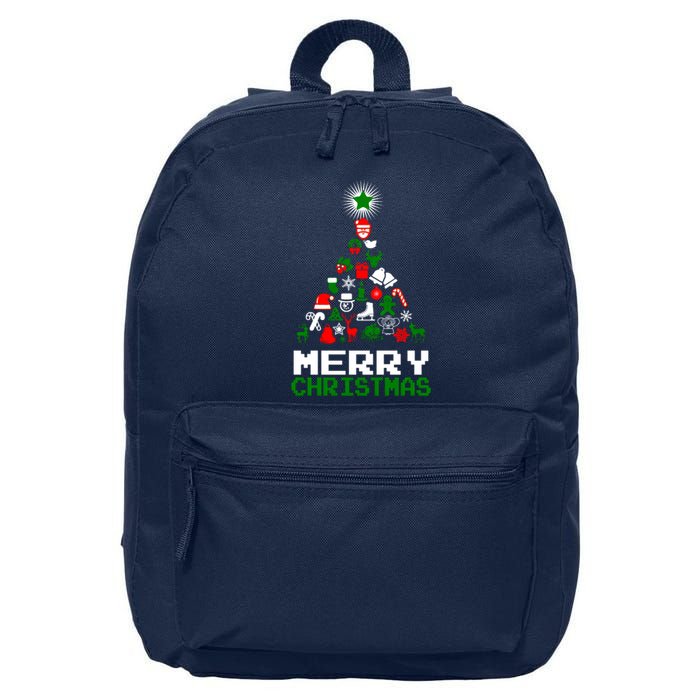 Ornament Merry Christmas Tree 16 in Basic Backpack