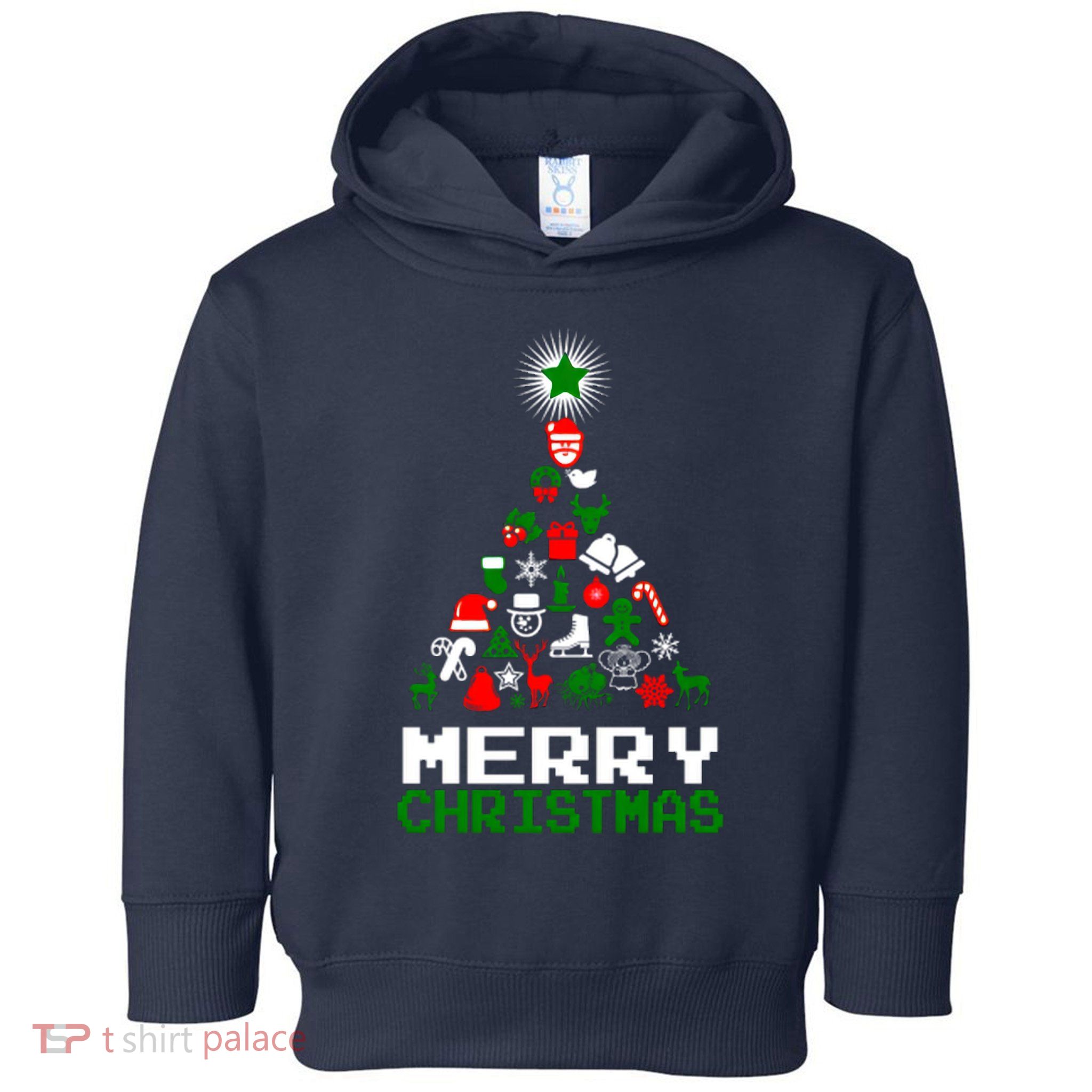 Ornament Merry Christmas Tree Toddler Hoodie