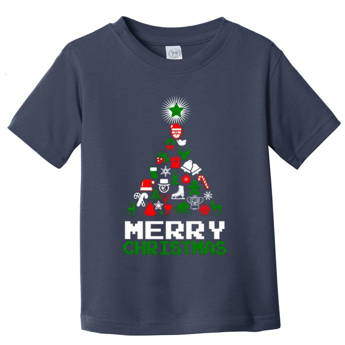 Ornament Merry Christmas Tree Toddler T-Shirt