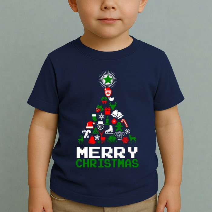 Ornament Merry Christmas Tree Toddler T-Shirt