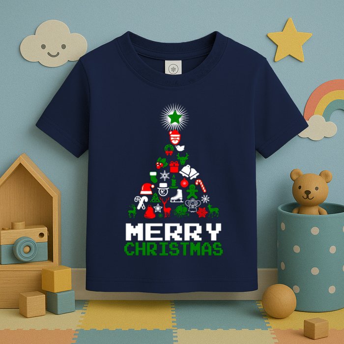 Ornament Merry Christmas Tree Toddler T-Shirt