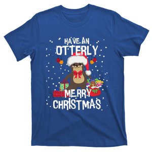 Otterly Merry Christmas Funny Otter Christmas Gift T-Shirt