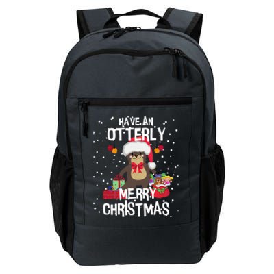 Otterly Merry Christmas Funny Otter Christmas Gift Daily Commute Backpack