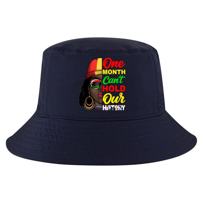 One Month Can't Hold Our History Melanin African Afro Hair Cool Comfort Performance Bucket Hat