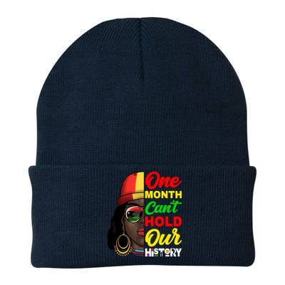 One Month Can't Hold Our History Melanin African Afro Hair Knit Cap Winter Beanie