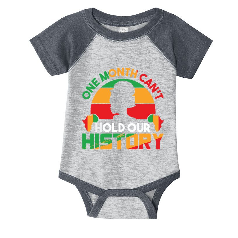 One Month Cant Hold Our History Black History Month Infant Baby Jersey Bodysuit