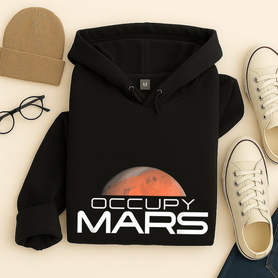 Occupy Mars Colonize Space Hoodie