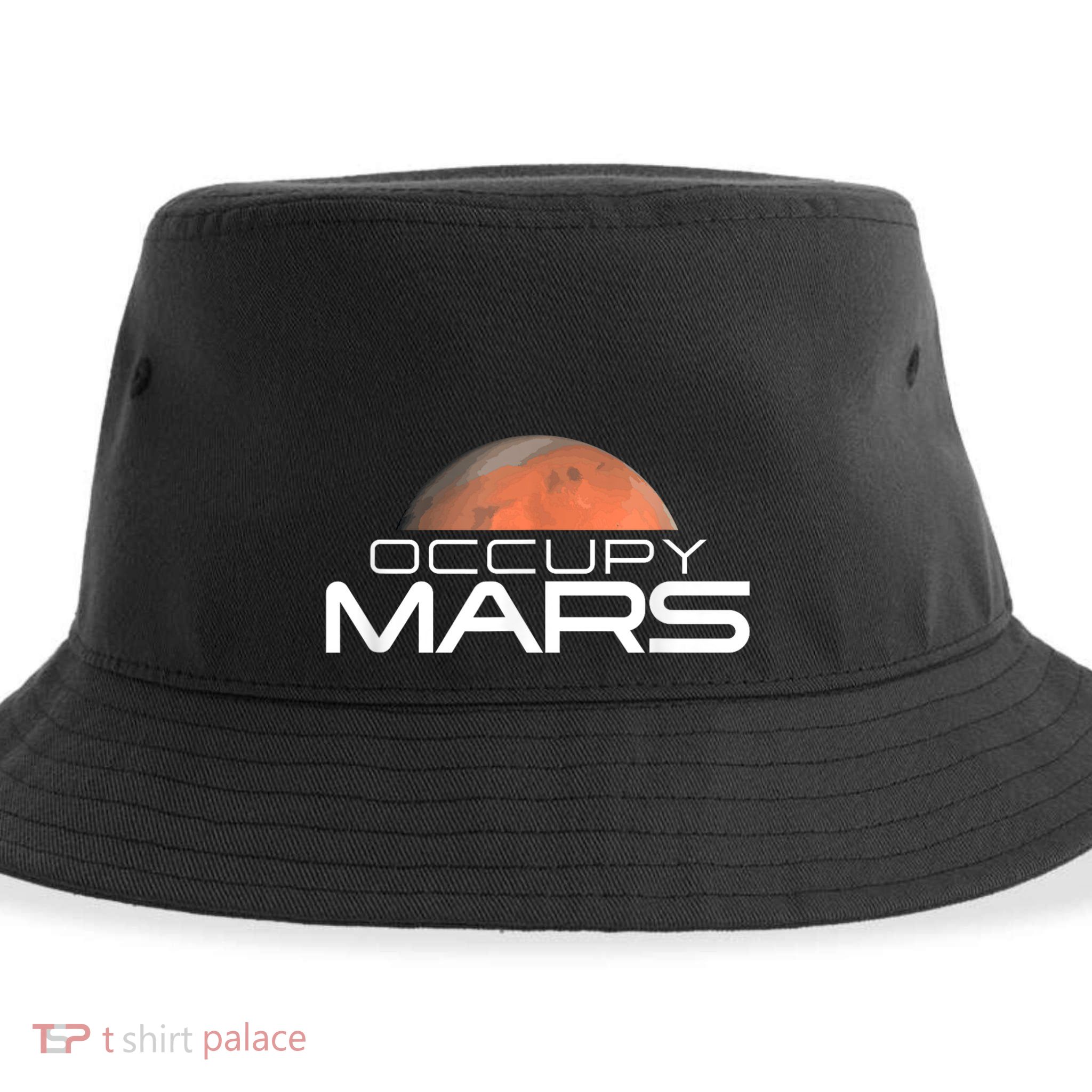 Occupy Mars Colonize Space Sustainable Bucket Hat