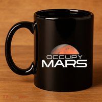 Occupy Mars Colonize Space 11oz C Handle Ceramic Mug