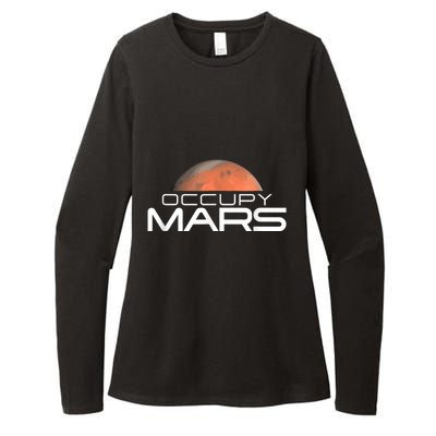 Occupy Mars Colonize Space Womens CVC Long Sleeve Shirt