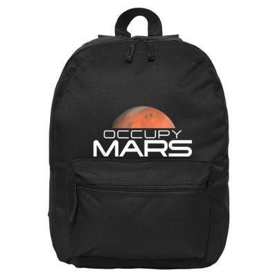 Occupy Mars Colonize Space 16 in Basic Backpack