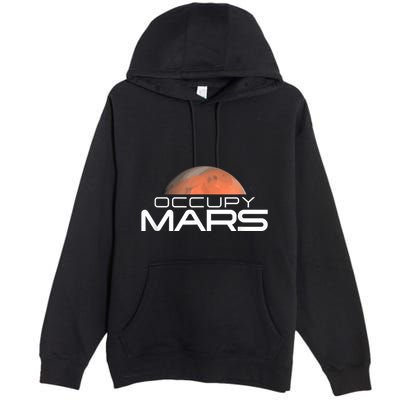 Occupy Mars Colonize Space Premium Pullover Hoodie