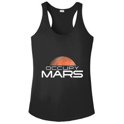 Occupy Mars Colonize Space Ladies PosiCharge Competitor Racerback Tank