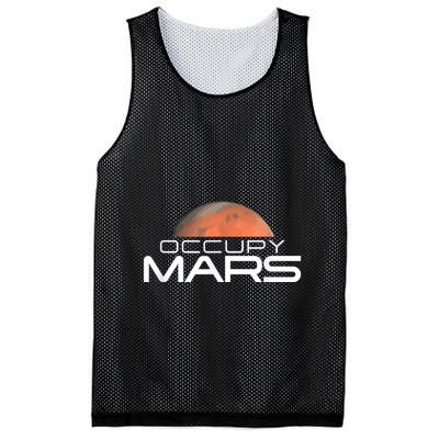 Occupy Mars Colonize Space Mesh Reversible Basketball Jersey Tank
