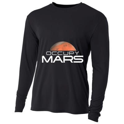 Occupy Mars Colonize Space Cooling Performance Long Sleeve Crew
