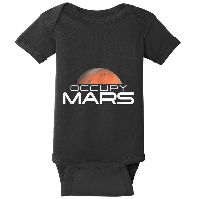 Occupy Mars Colonize Space Baby Bodysuit