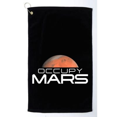Occupy Mars Colonize Space Golf Towel