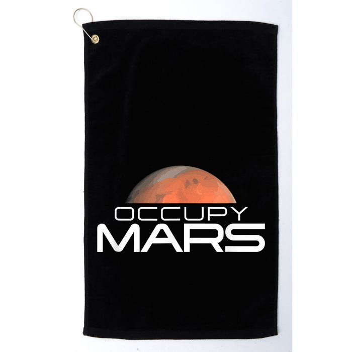 Occupy Mars Colonize Space Golf Towel