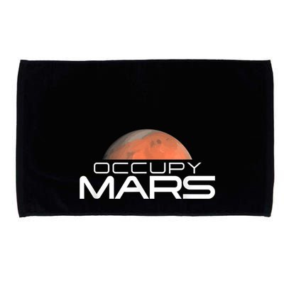 Occupy Mars Colonize Space Microfiber Hand Towel