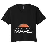 Occupy Mars Colonize Space Crop Top