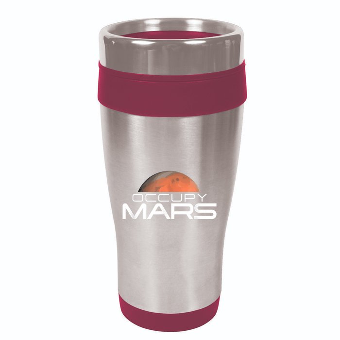Occupy Mars Colonize Space 16oz Travel Tumbler