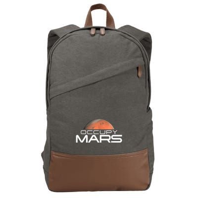 Occupy Mars Colonize Space Cotton Canvas Backpack