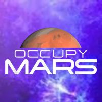 Occupy Mars Colonize Space Magnet