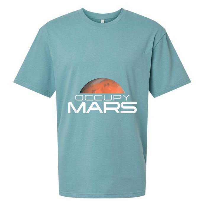 Occupy Mars Colonize Space Sueded Cloud Jersey T-Shirt