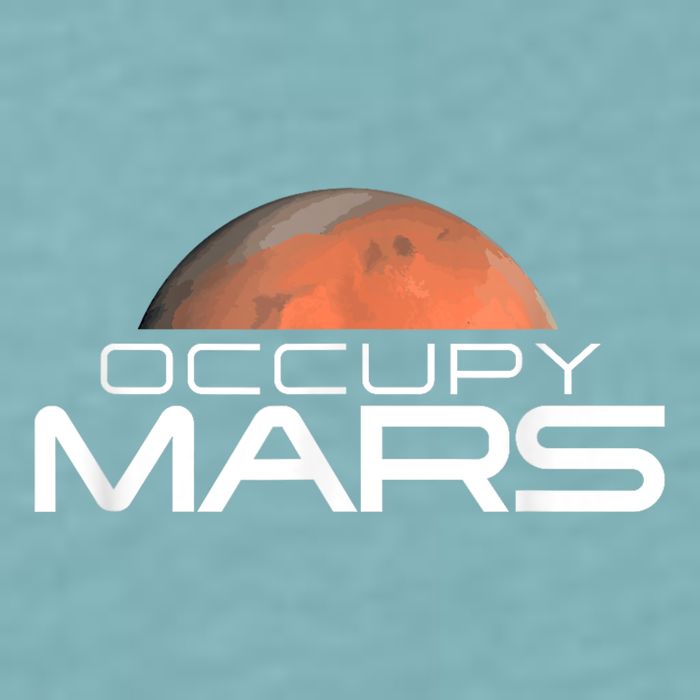 Occupy Mars Colonize Space Sueded Cloud Jersey T-Shirt