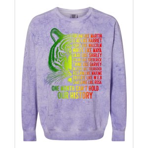 One Month Cant Hold Out History African American Pride Colorblast Crewneck Sweatshirt