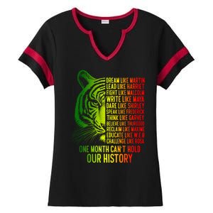 One Month Cant Hold Out History African American Pride Ladies Halftime Notch Neck Tee