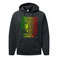 One Month Cant Hold Out History African American Pride Performance Fleece Hoodie