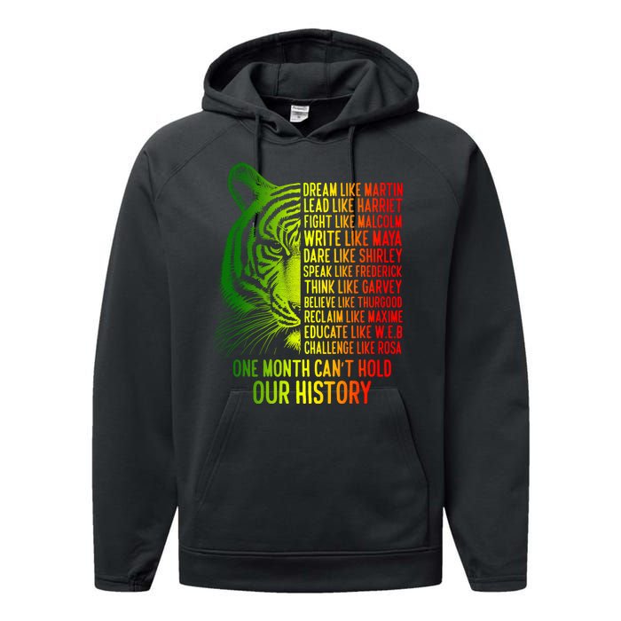 One Month Cant Hold Out History African American Pride Performance Fleece Hoodie