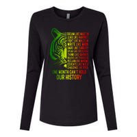 One Month Cant Hold Out History African American Pride Womens Cotton Relaxed Long Sleeve T-Shirt