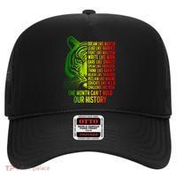 One Month Cant Hold Out History African American Pride High Crown Mesh Back Trucker Hat