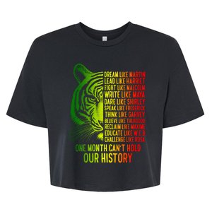 One Month Cant Hold Out History African American Pride Bella+Canvas Jersey Crop Tee