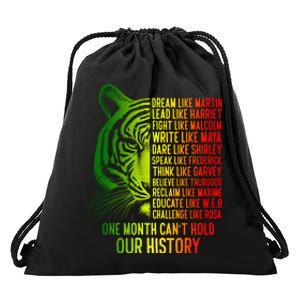 One Month Cant Hold Out History African American Pride Drawstring Bag